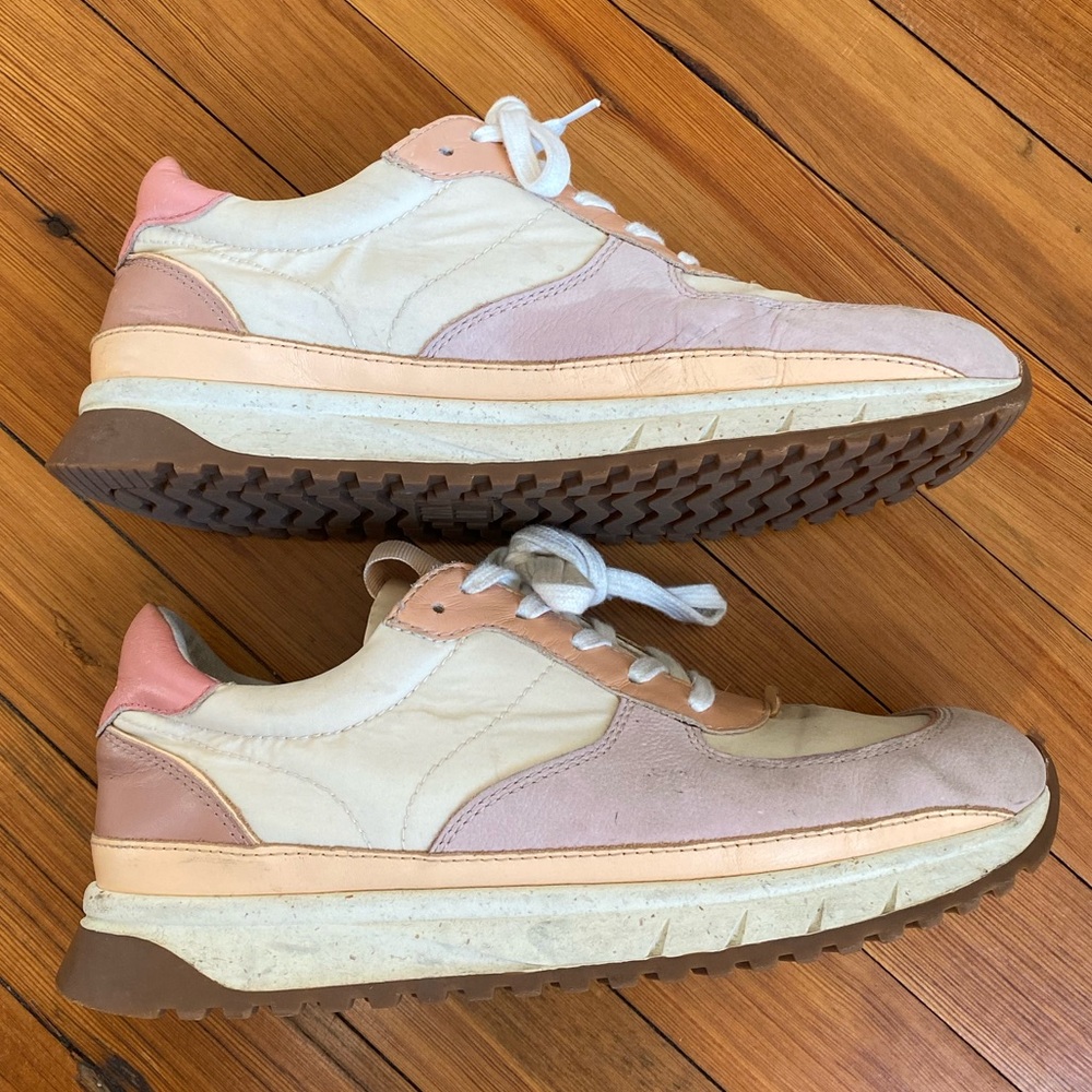 Madewell Kickoff Trainer Sneakers in Washed Nylon & Leather - Picture 4 of 11